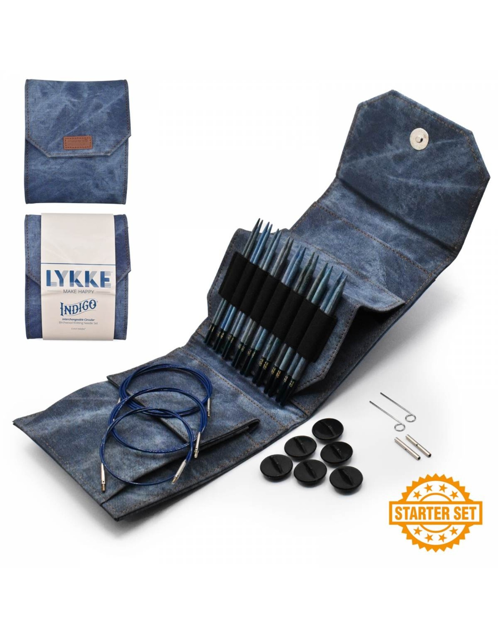 Lykke Lykke Indigo 5" Interchangeable Needle Starter Set