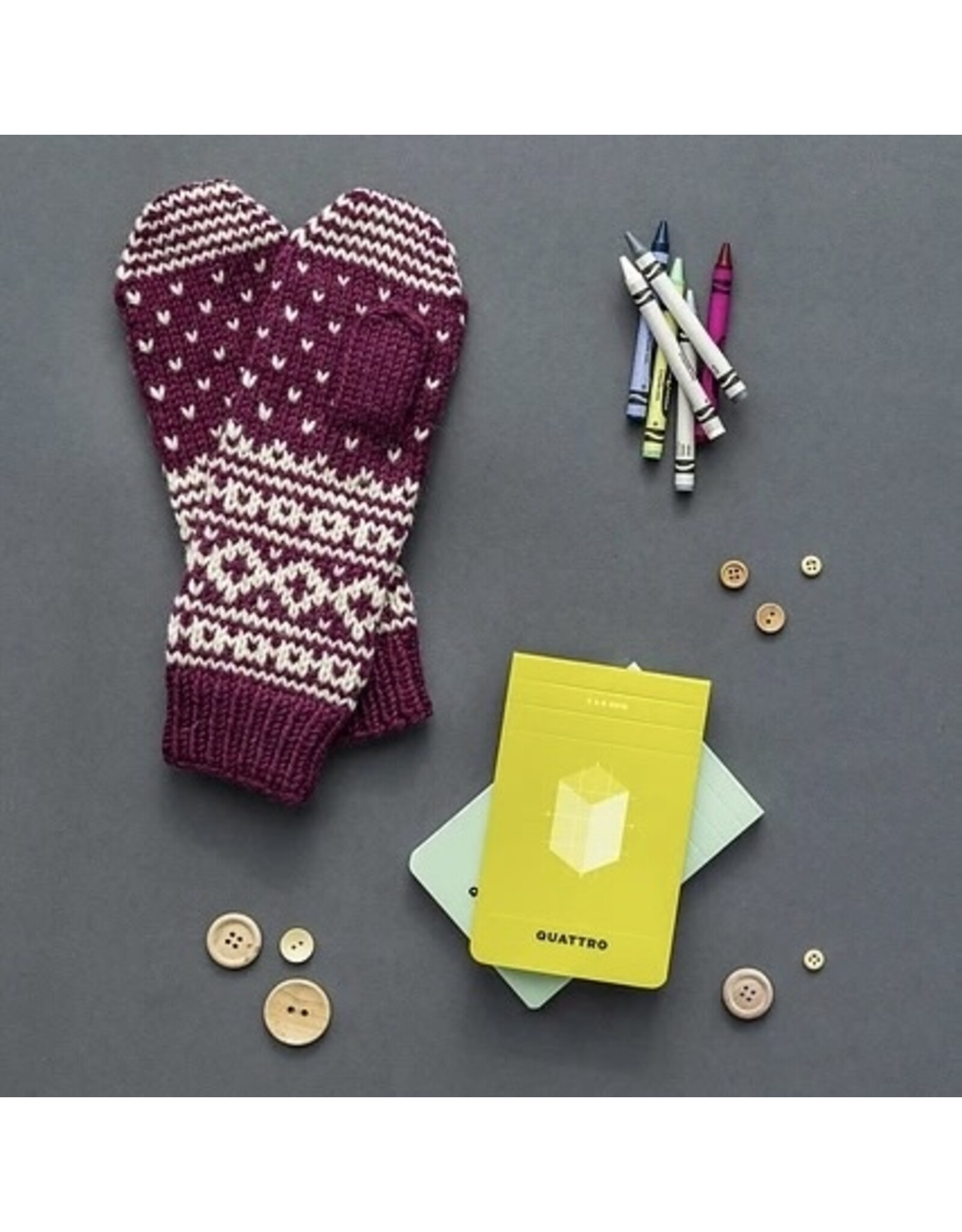For Yarn's Sake Stranded Colorwork Mittens