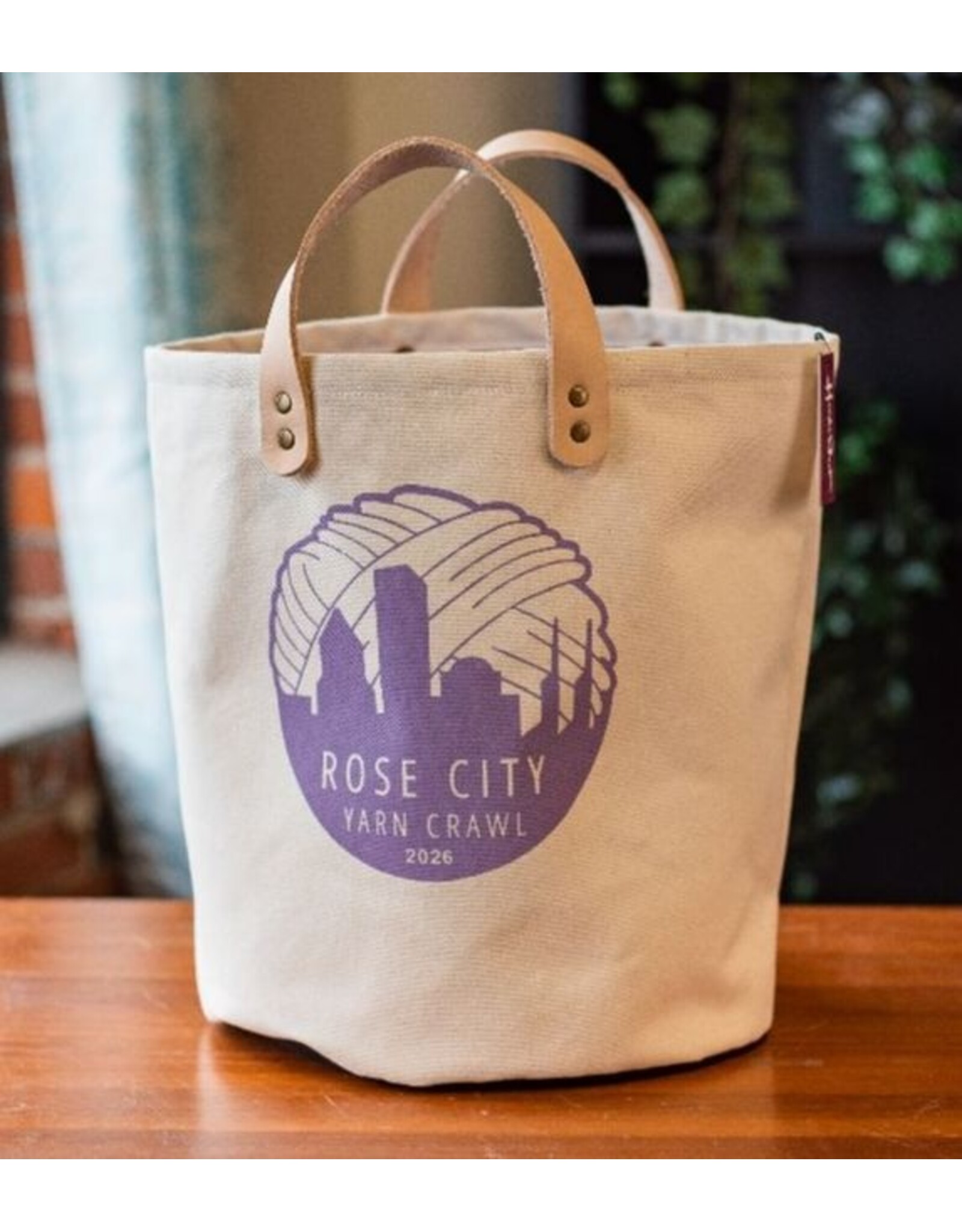 For Yarn's Sake 2026 Rose City Yarn Crawl Bucket Bag