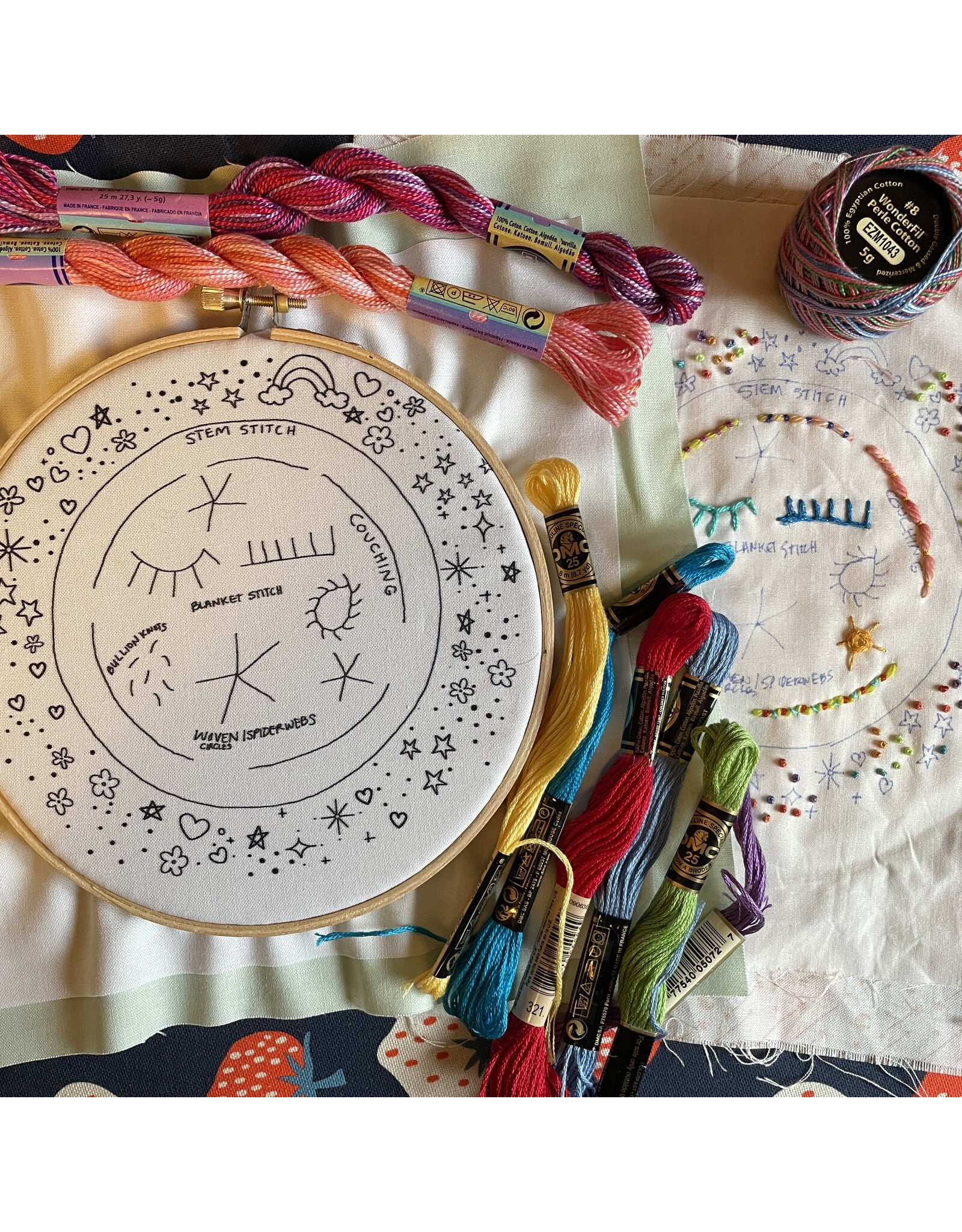 For Yarn's Sake Next Steps Embroidery. Sunday April 19th, 2-4pm.