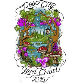 For Yarn's Sake Rose City Yarn Crawl 2026 Logo Sticker