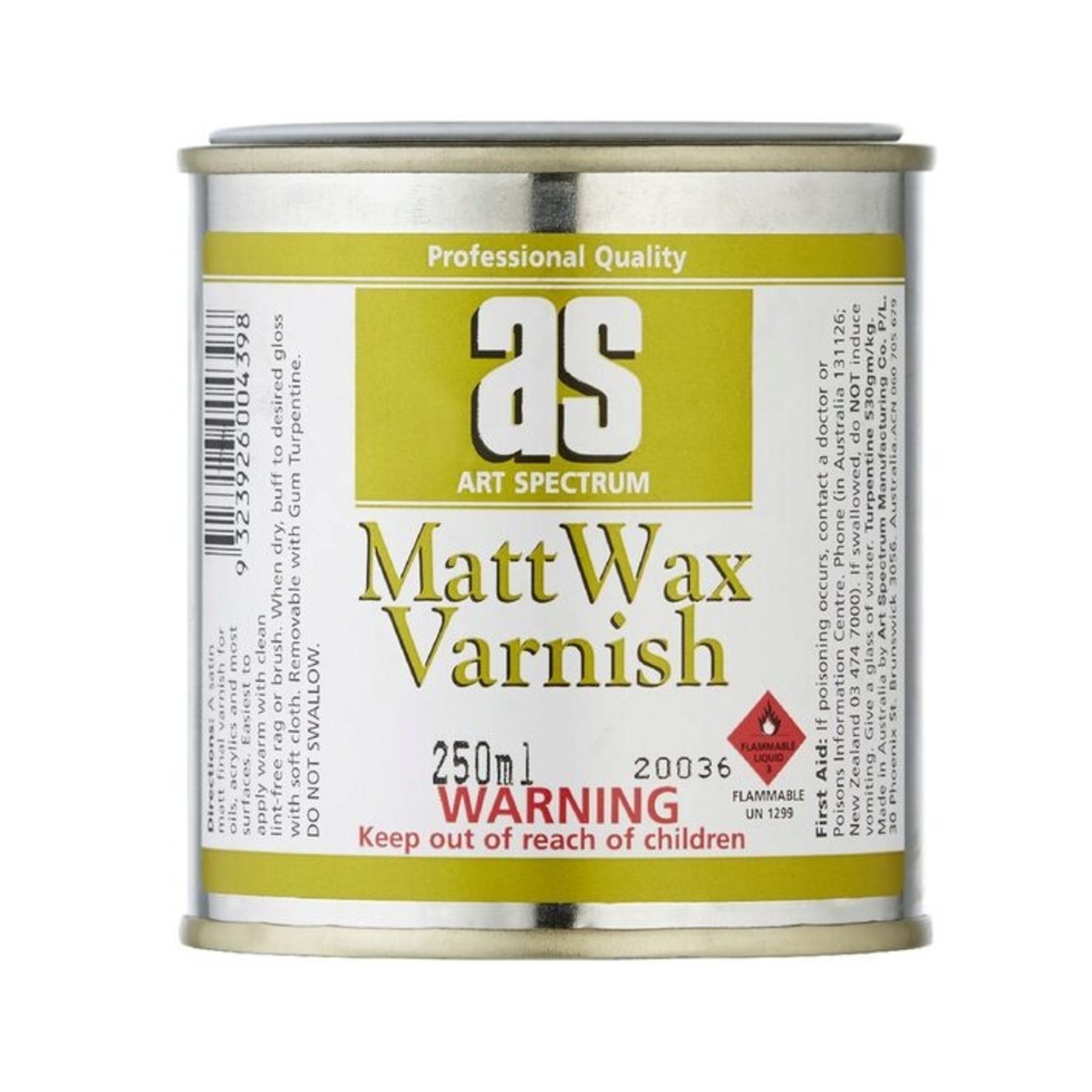 Art Spectrum AS Matt Wax Varnish