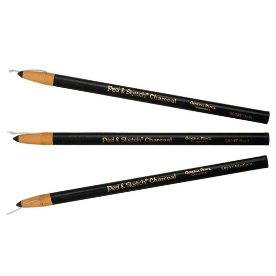 General Pencil Peel & Sketch Charcoal Pencil - Soft