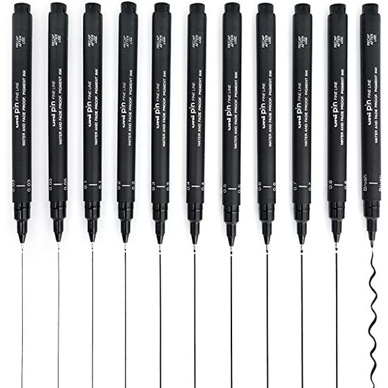 Uni : Pin Waterproof Lightfast Drawing Pen : Black : 0.03mm - Uni