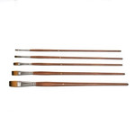 Art Basics Golden Brown Synthetic Brush Set of 5