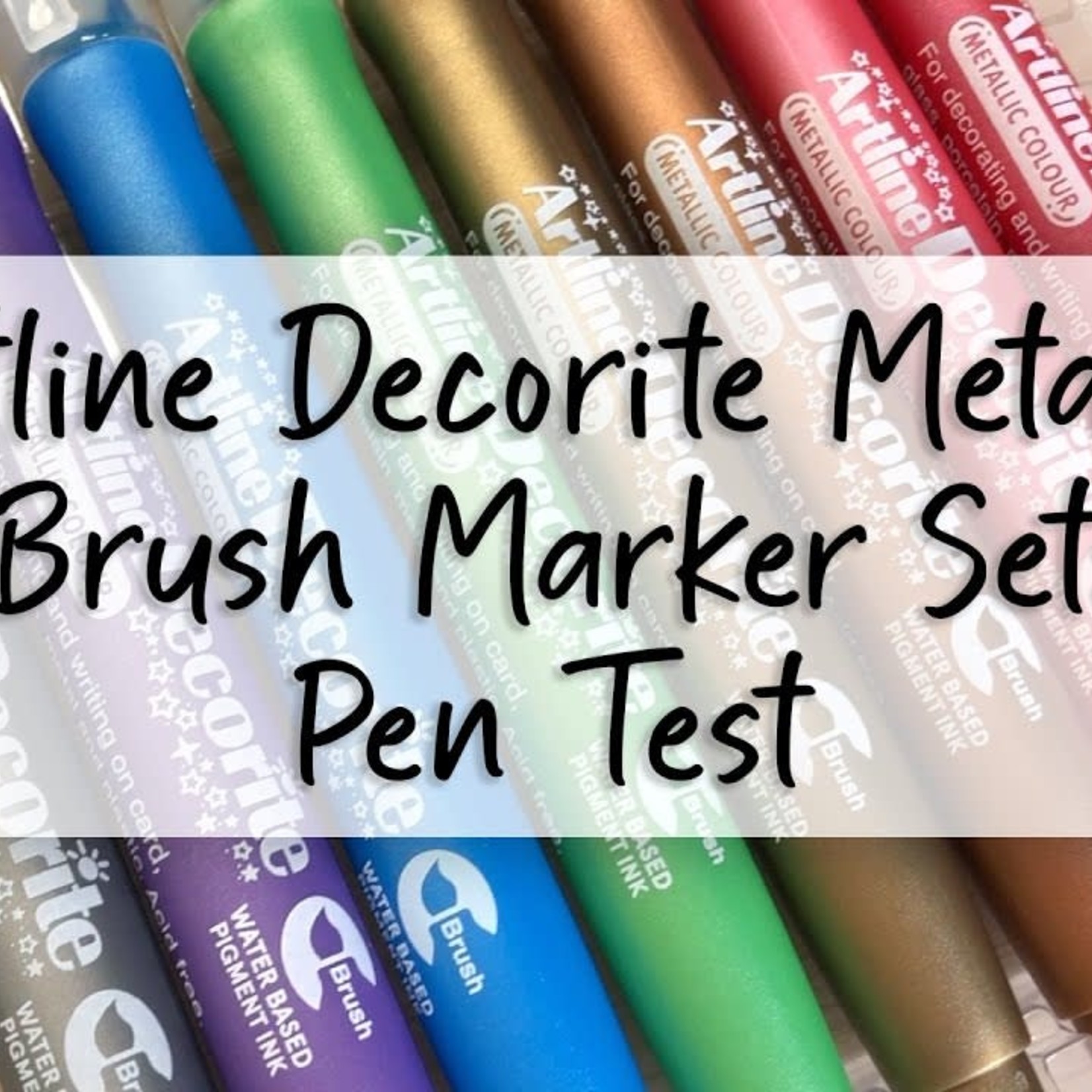 Artline Artline Decorite  Markers Metallic Brush Set( 8)