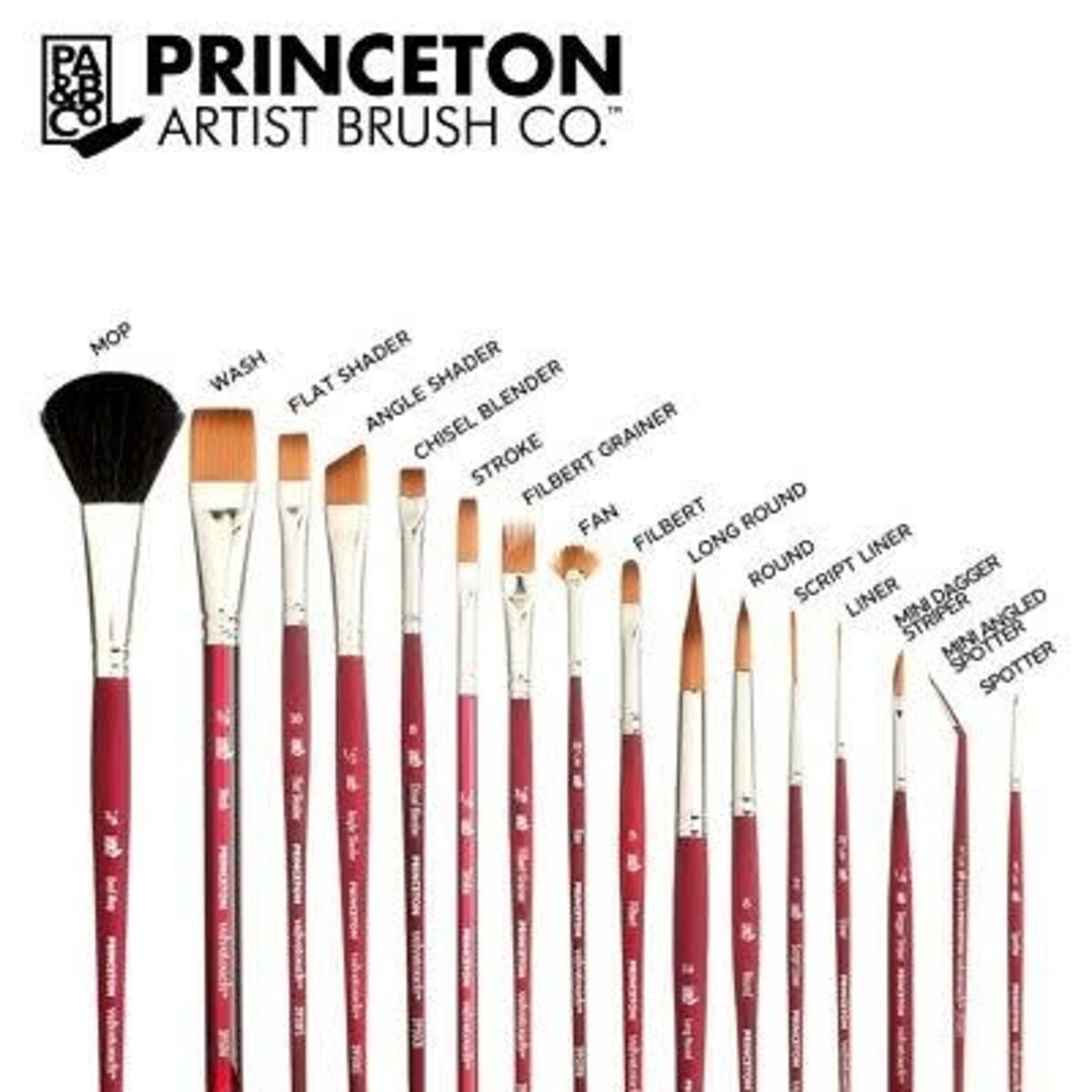 Velvetouch Dagger Striper 1/4 by Princeton - Brushes and More