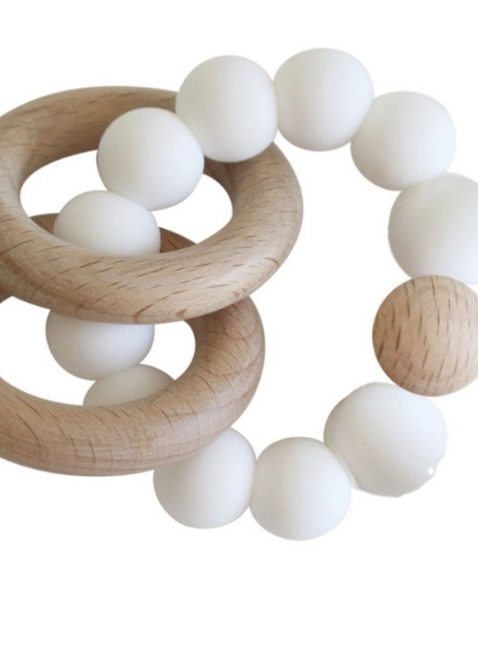 MILK BEECHWOOD TEETHER RINGS