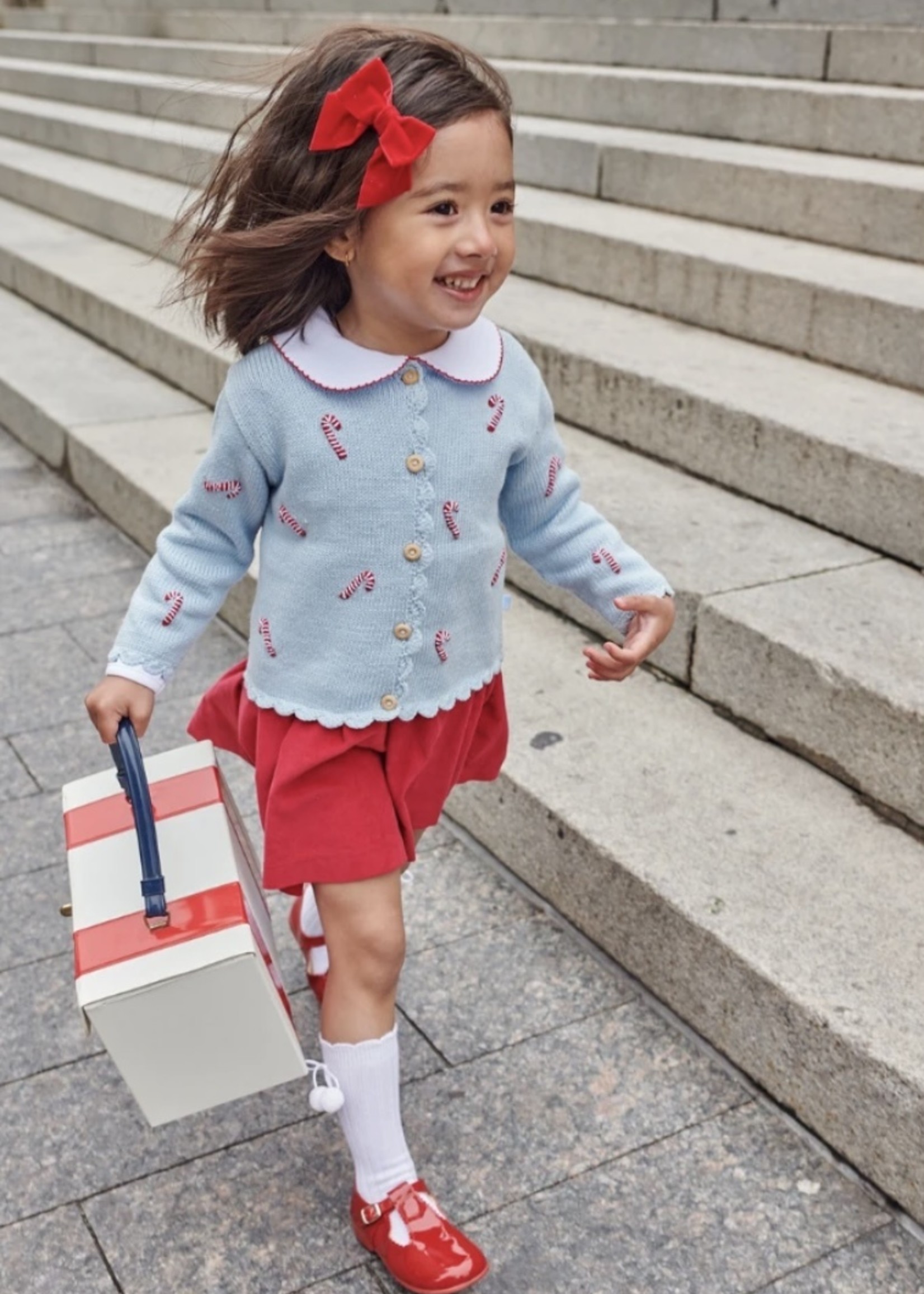 Candy cane store cardigan