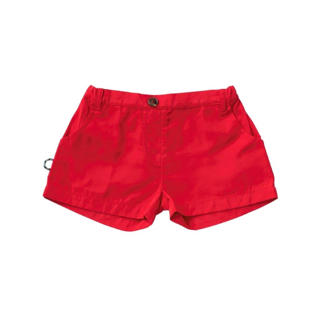 FISHING SHORT IN AMERICANA RED