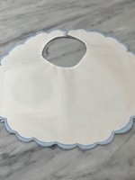 BLUE SCALLOPED BIB
