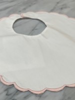 PINK SCALLOPED BIB
