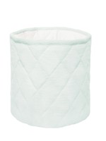 QUILTED MUSLIN BIN  - BLUE