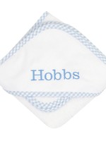 BLUE CHECK HOODED TOWEL