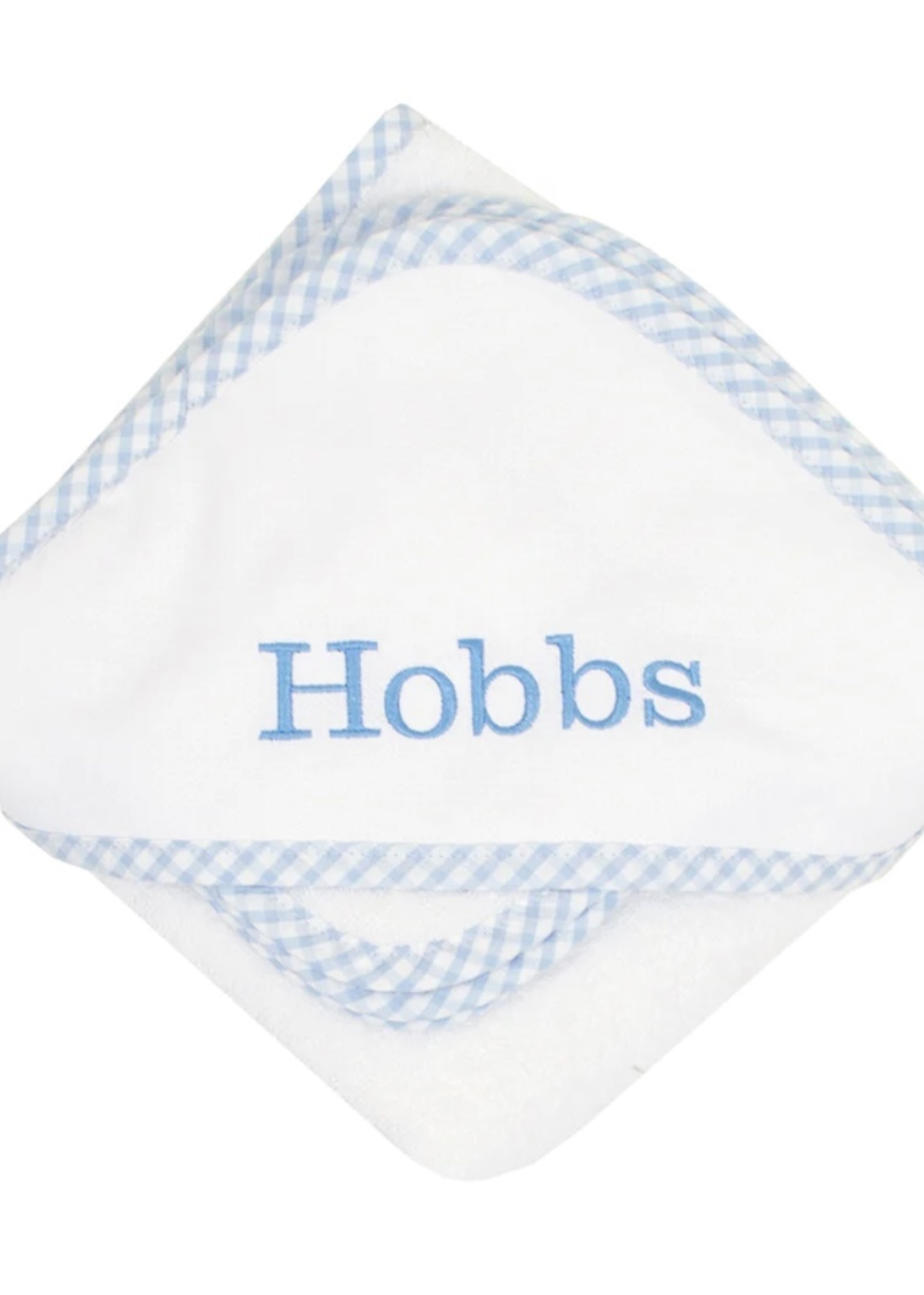 BLUE CHECK HOODED TOWEL