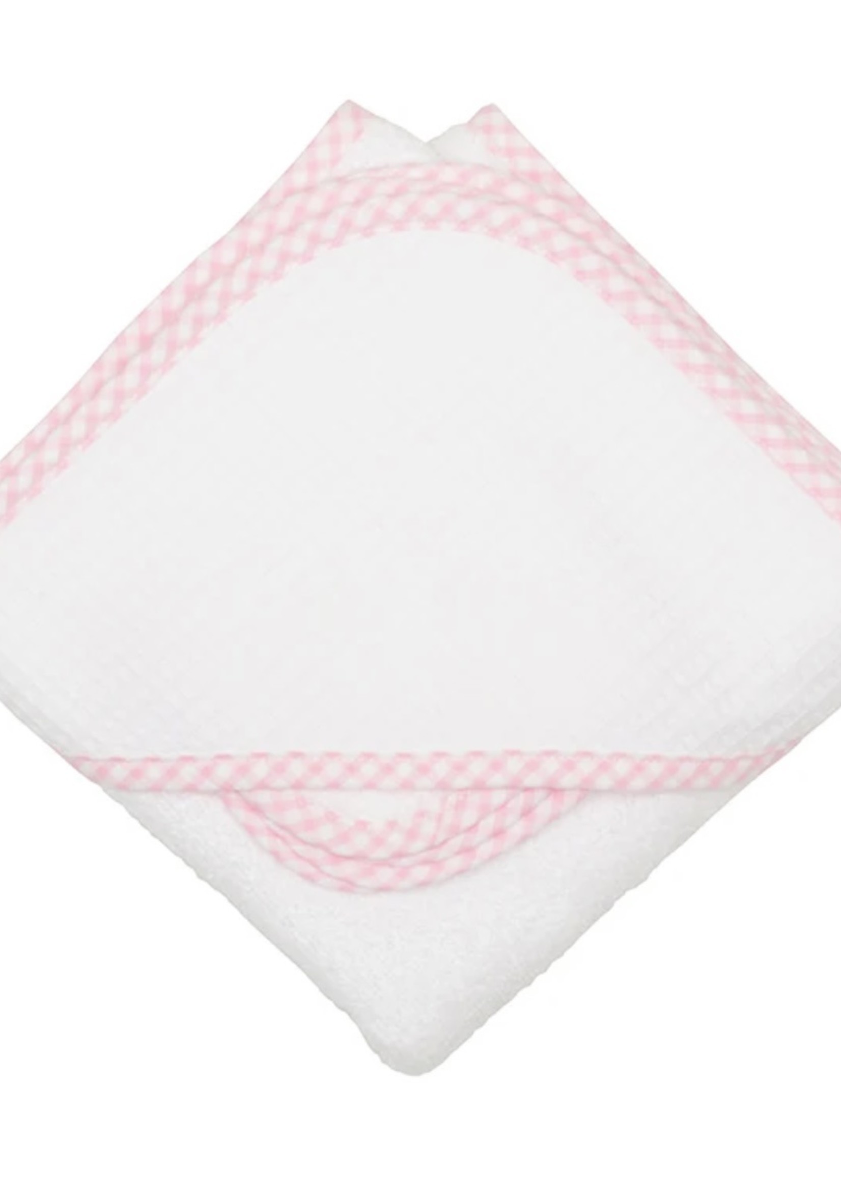 PINK CHECK HOODED TOWEL
