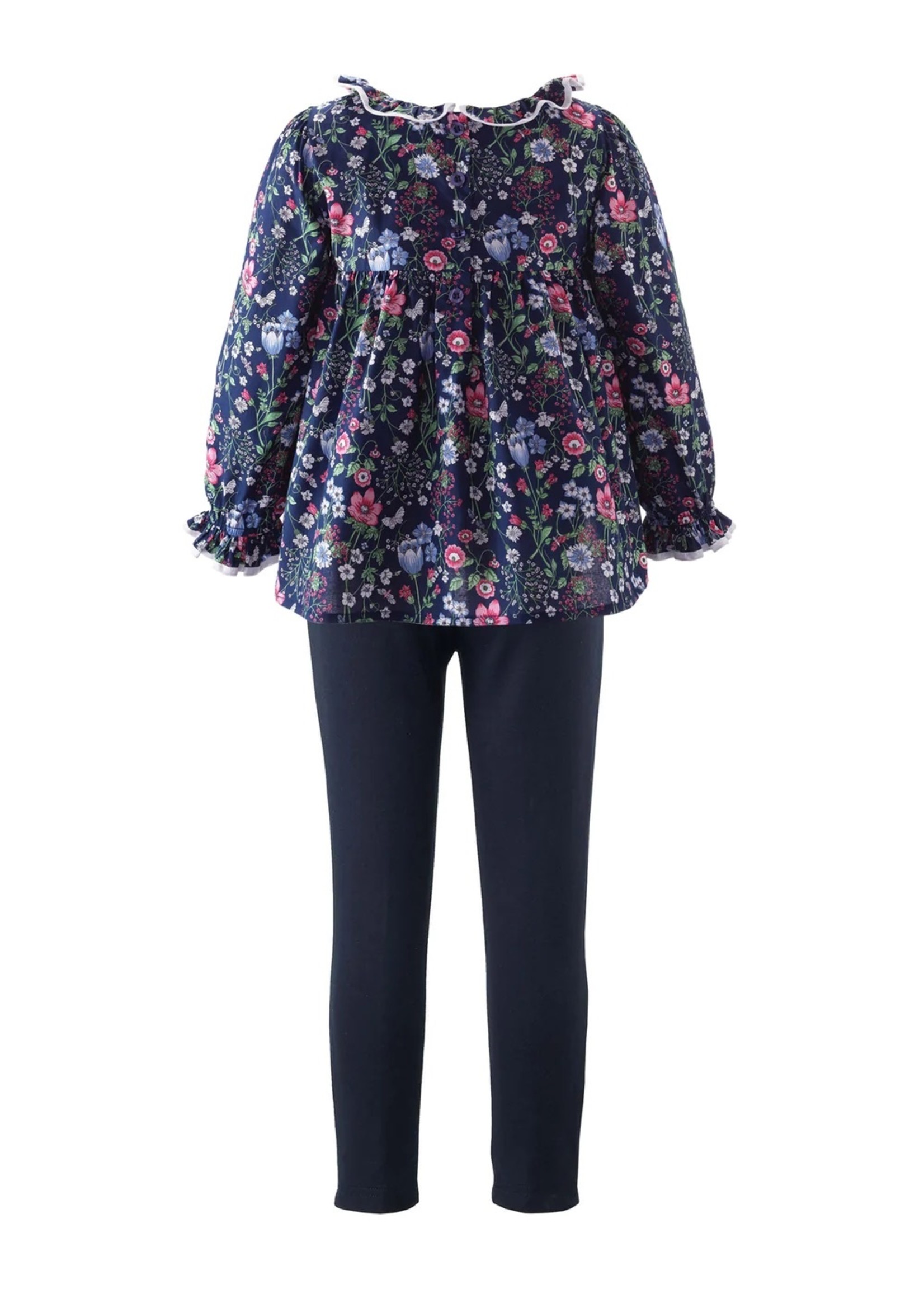 Lana Floral- 2pcs Collar Blouse and Leggings Set (New) – DivAbby