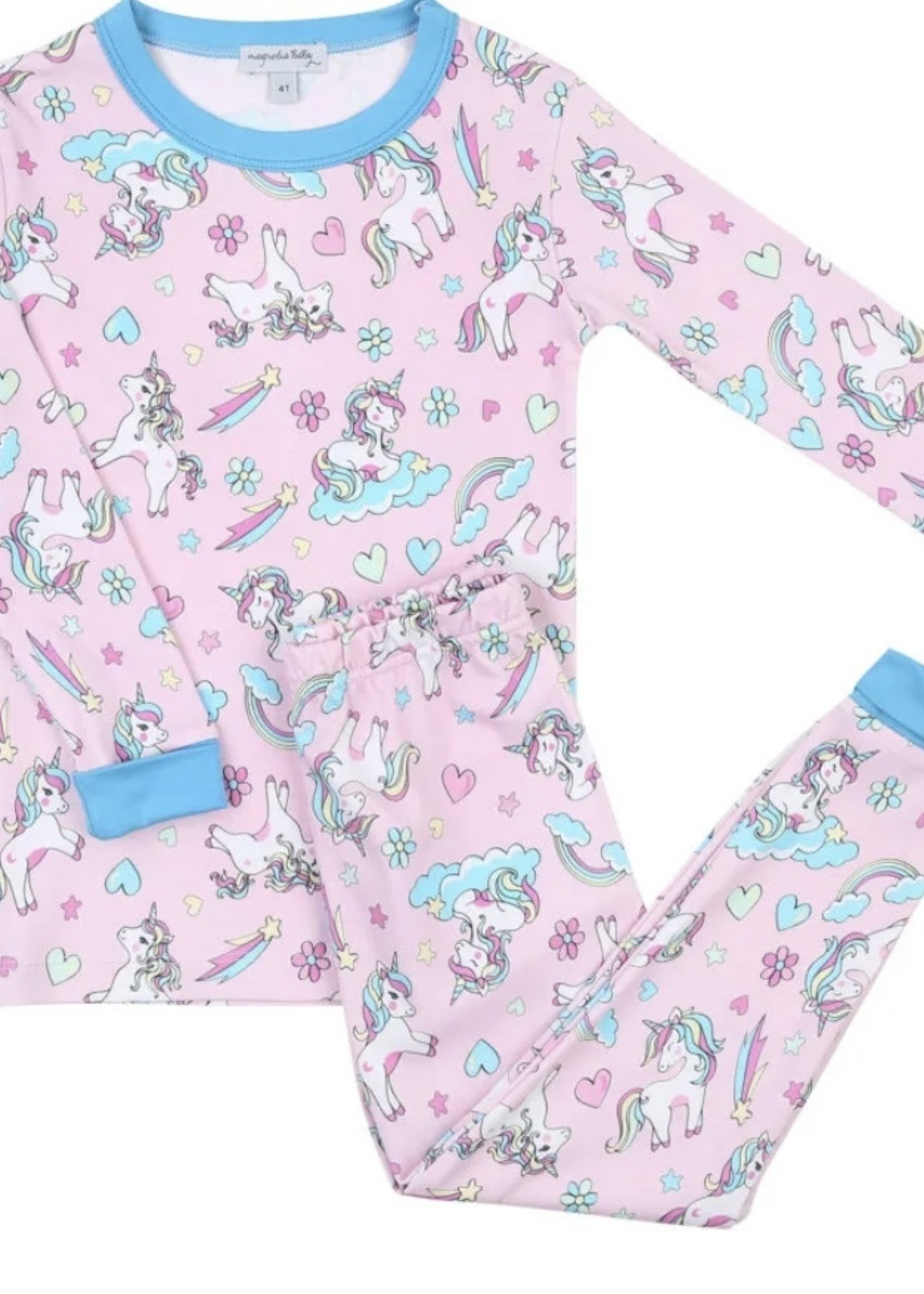 MAG TURQUOISE MYSTICAL UNICORNS LONG PAJAMA