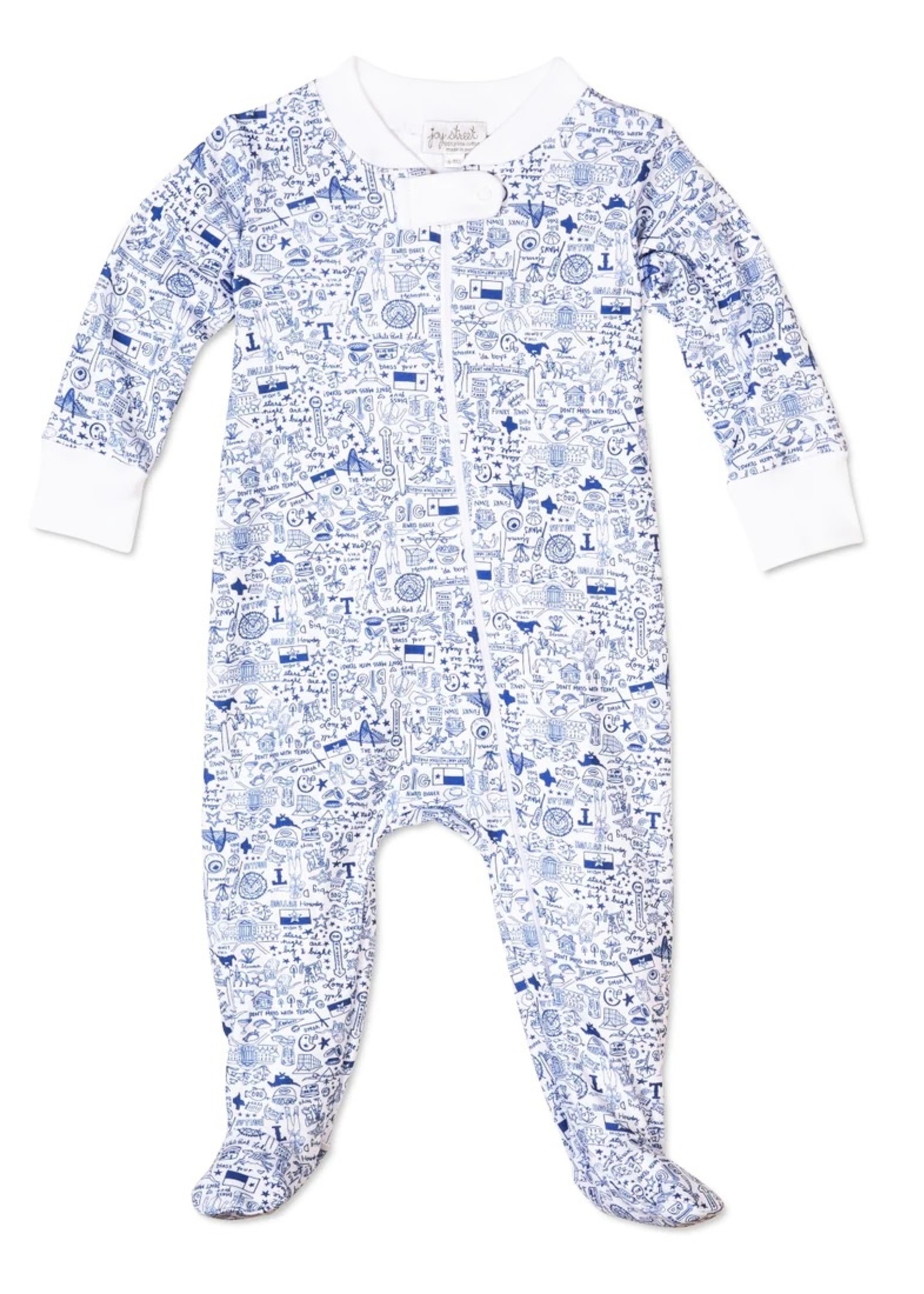 DALLAS ZIP ONSIE (BLUE OR PINK)