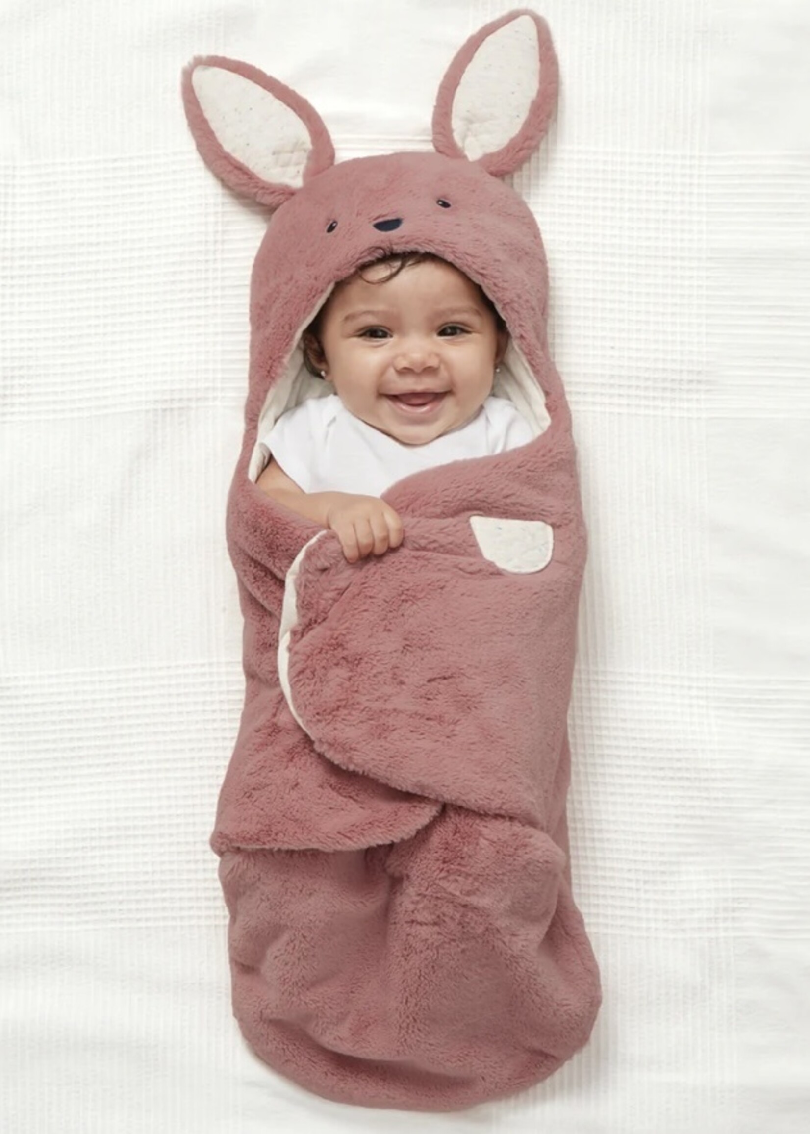 OH SO SNUGGLY BUNNY WRAP PINK