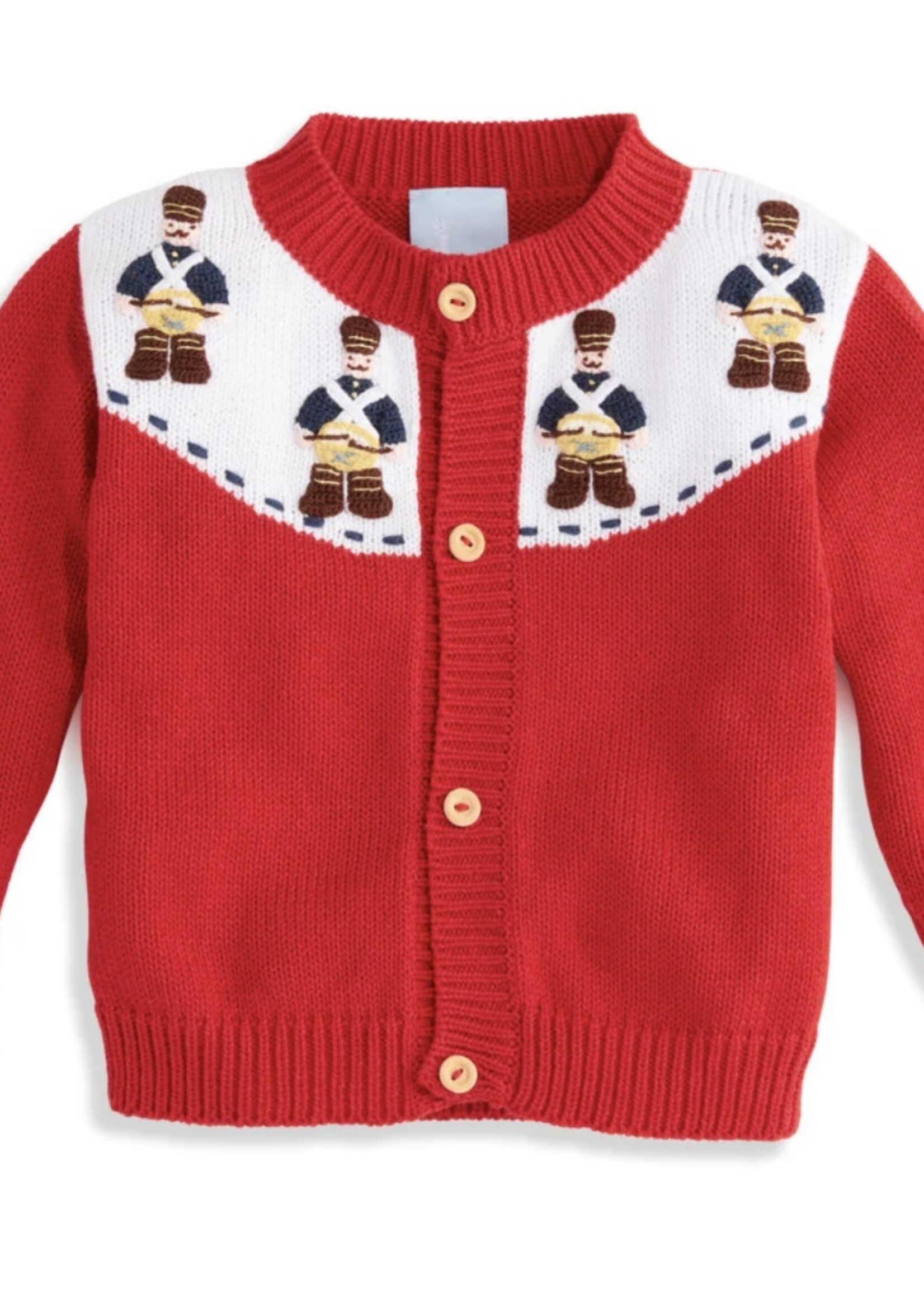 RED NUTCRACKER CARDIGAN