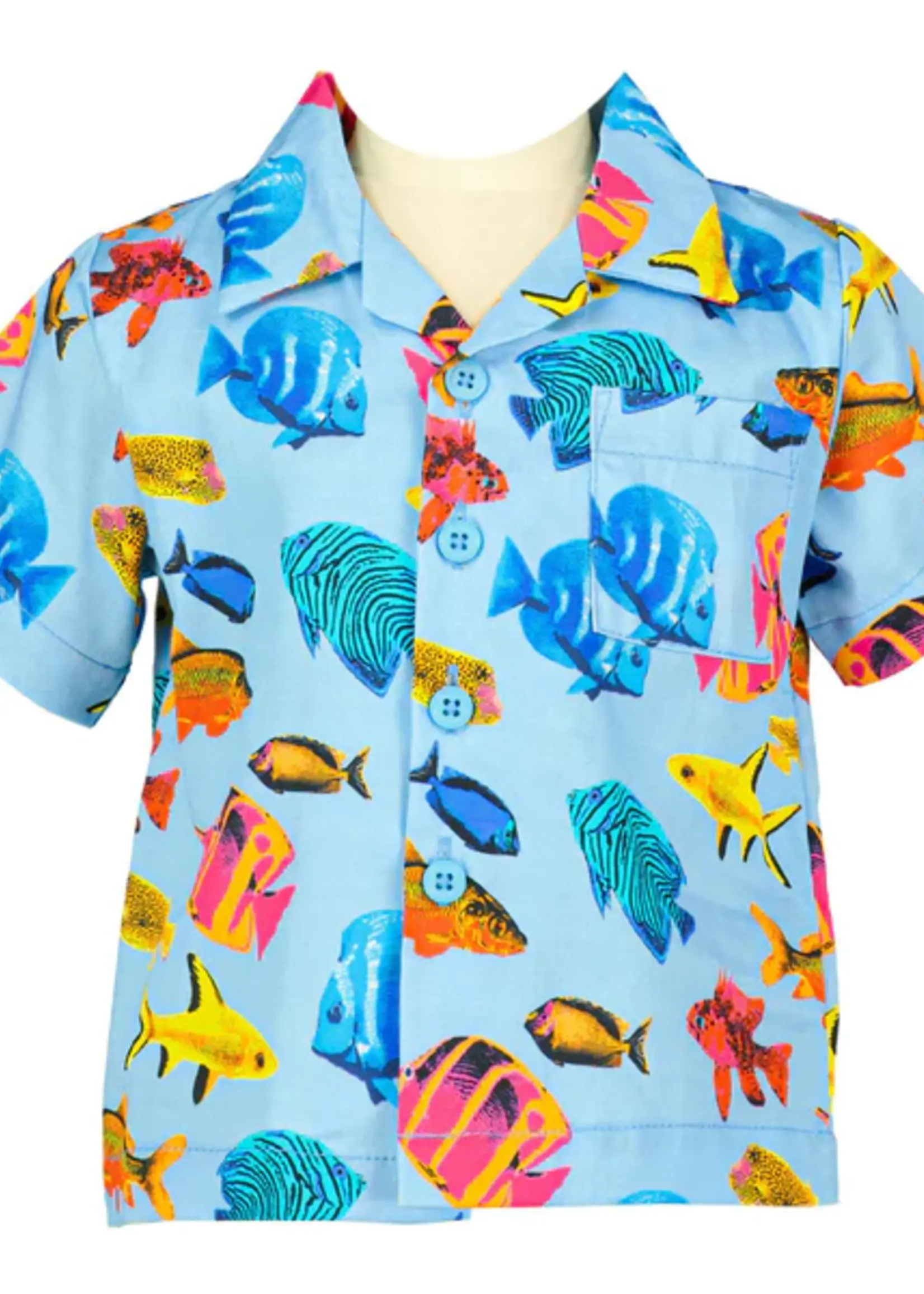 MULTI TROPICAL FISH SHIRT