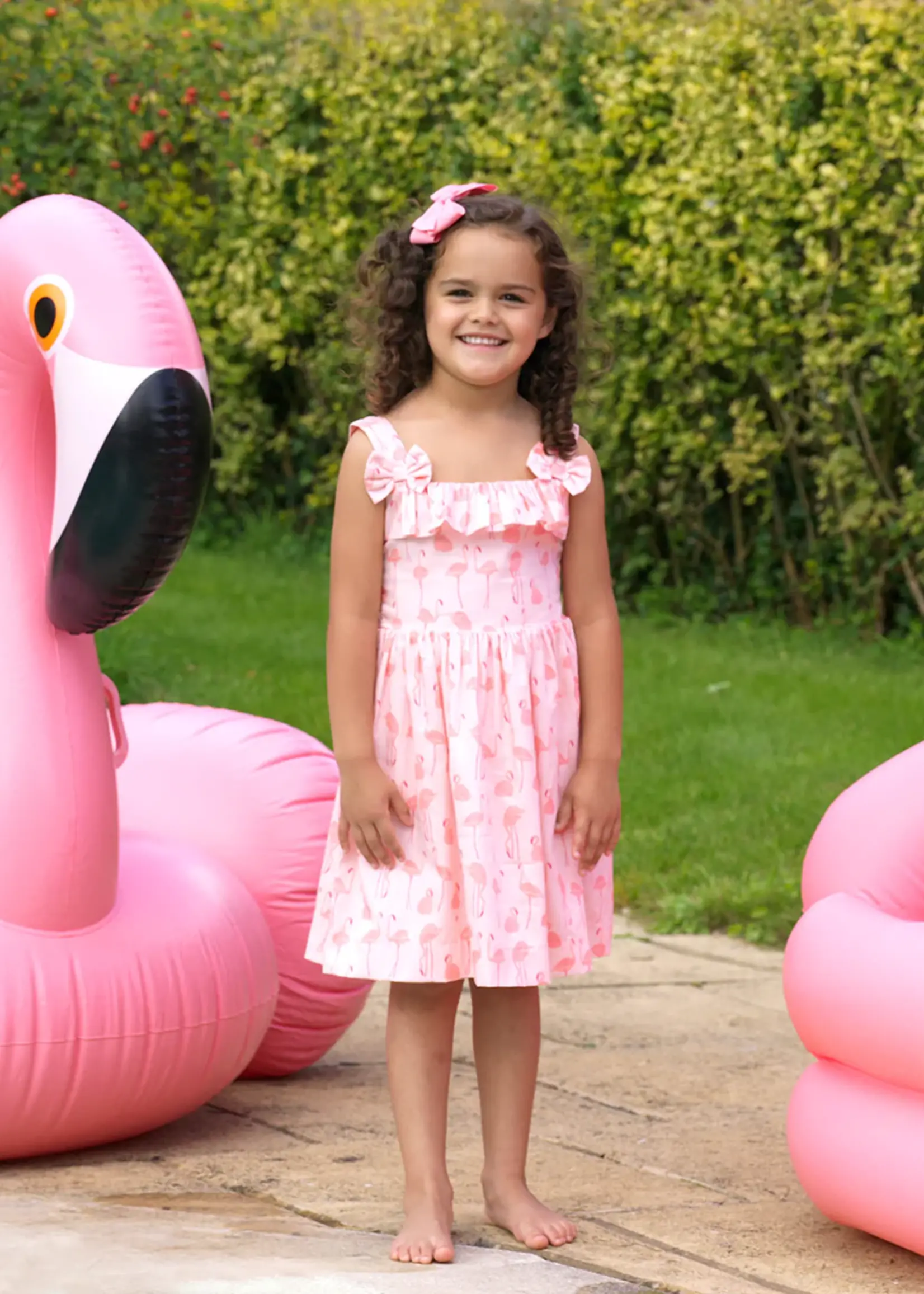 PINK FLAMINGO SUNDRESS