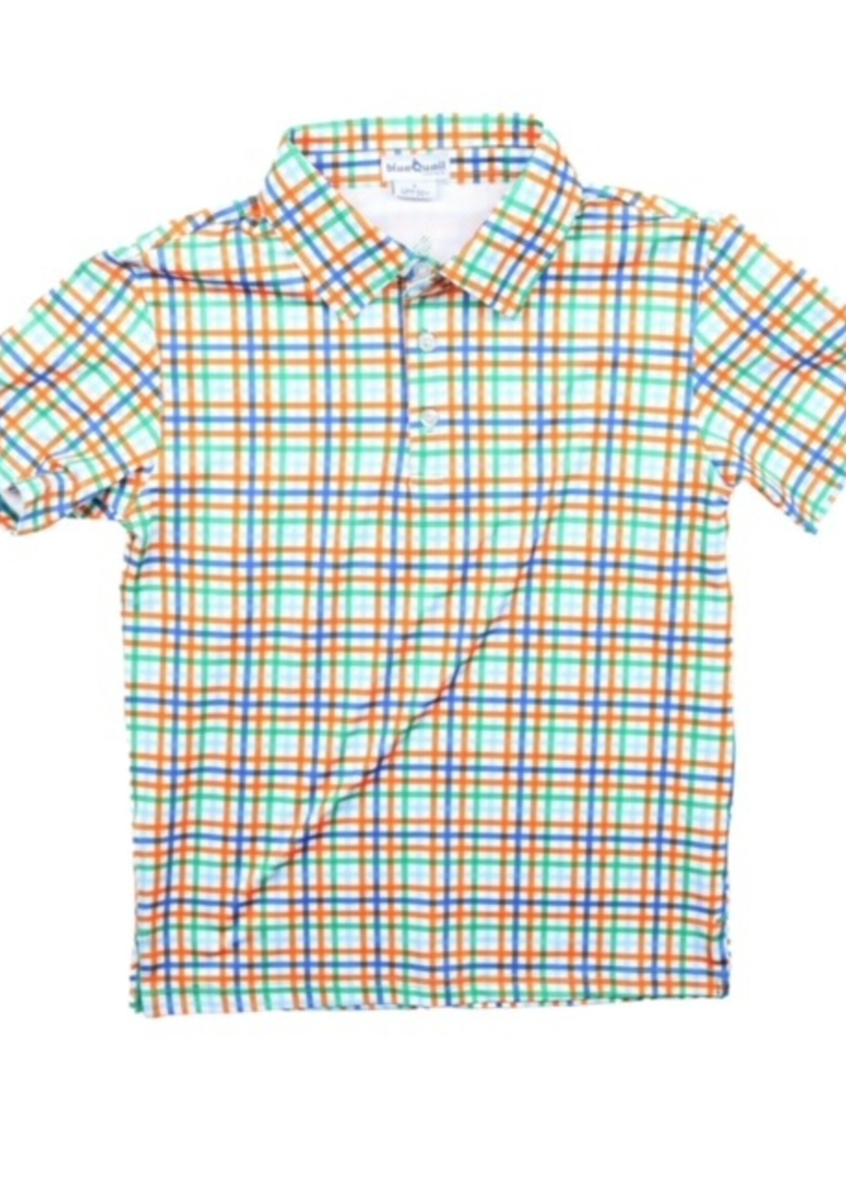 SPRING PLAID PERFORMANCE POLO