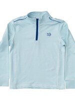 POOL BLUE STRIPE PRO ZIP PULLOVER