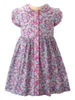 PINK CANDY FLORAL BUTTON DRESS & BLOOMERS