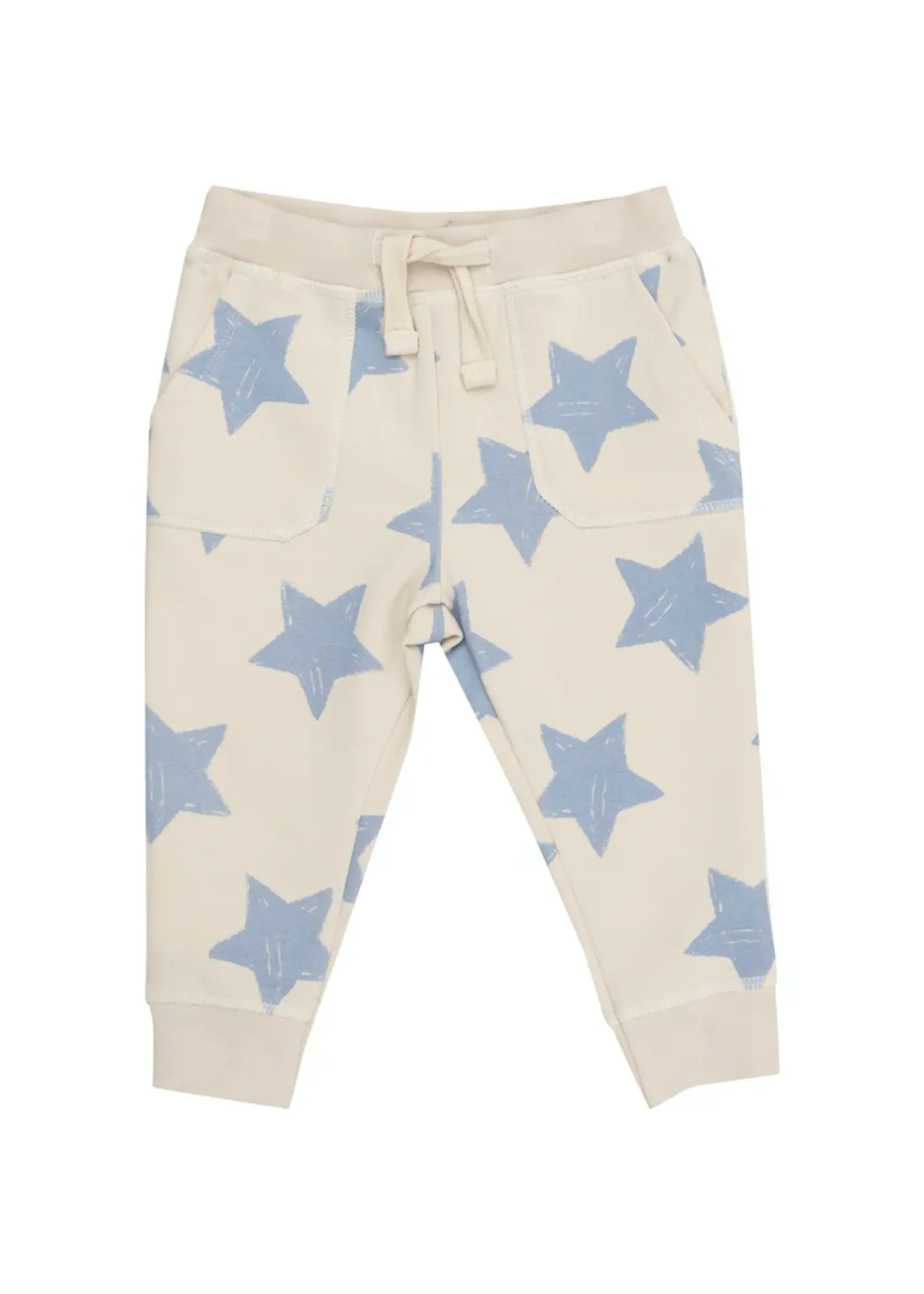 FRENCH TERRY SKETCHY STARS BLUE HOODIE AND JOGGER