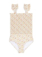MARIGOLD FLORAL SMOCKED ONE PIECE