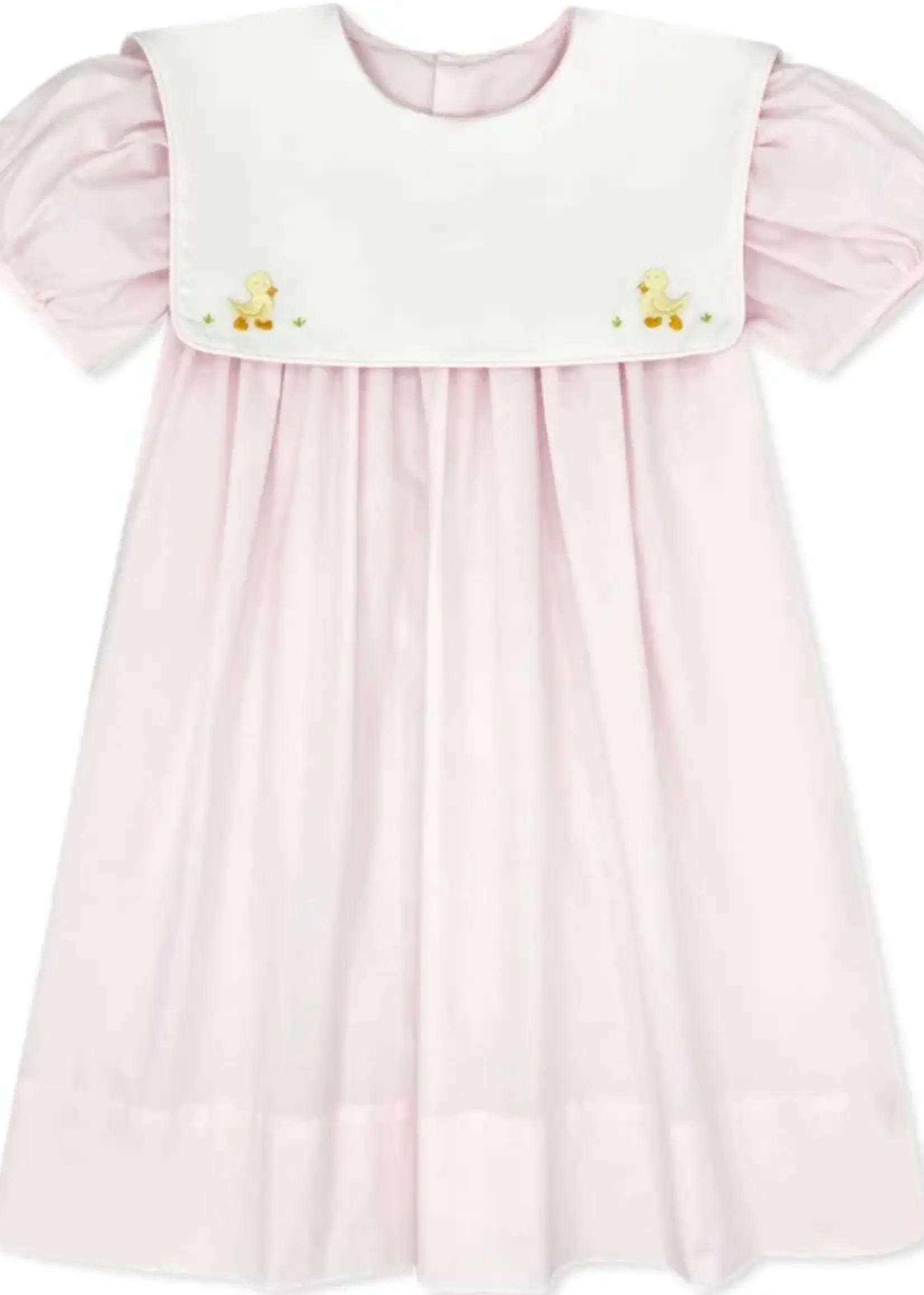 BLESSING PINK BATISTE DUCK EMB DRESS