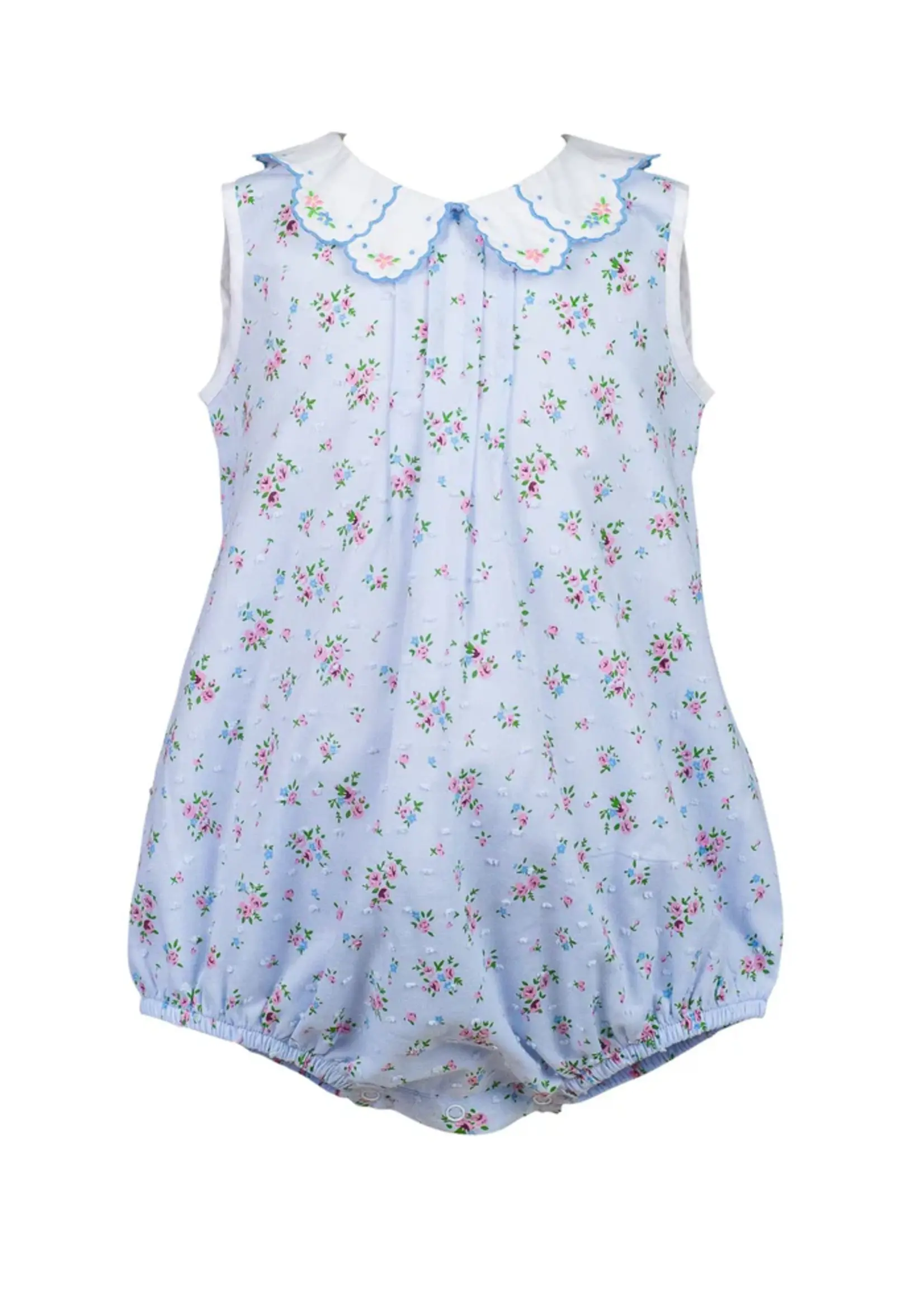 BEA BLUE FLORAL SWISS BUBBLE