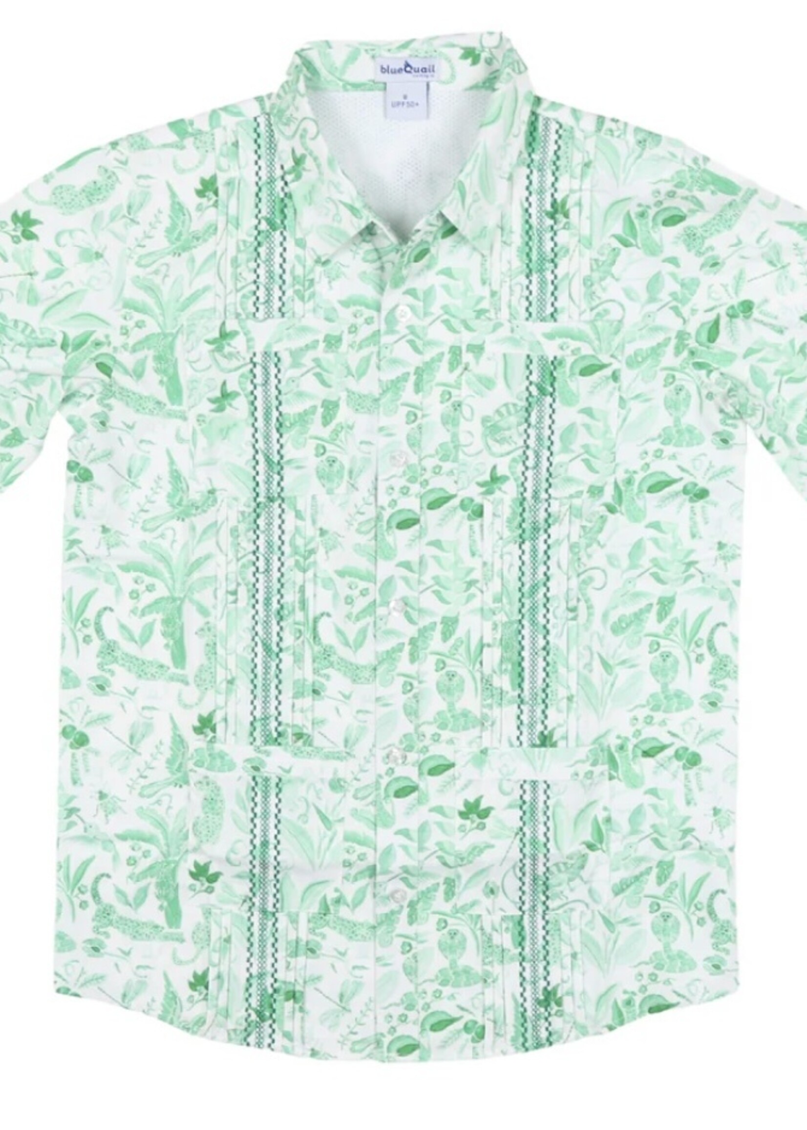 JADE JUNGLE GUAYABERA SHIRT
