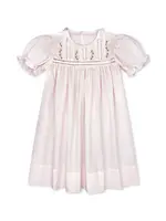 PINK BATISTE ECRU RIBBON DRESS