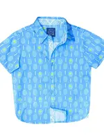 BLUE TENNIS SHORT SLEEVE SHIRT