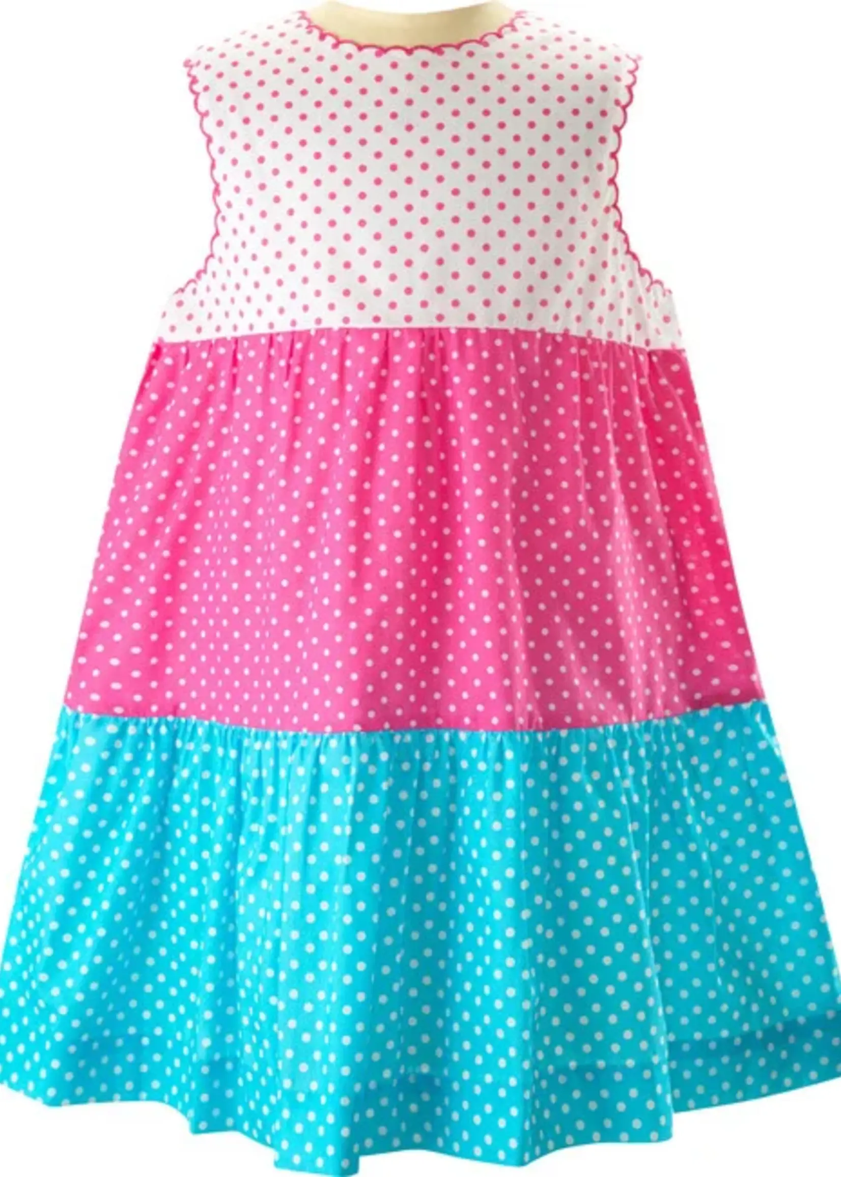 POLKA DOT TIERED DRESS