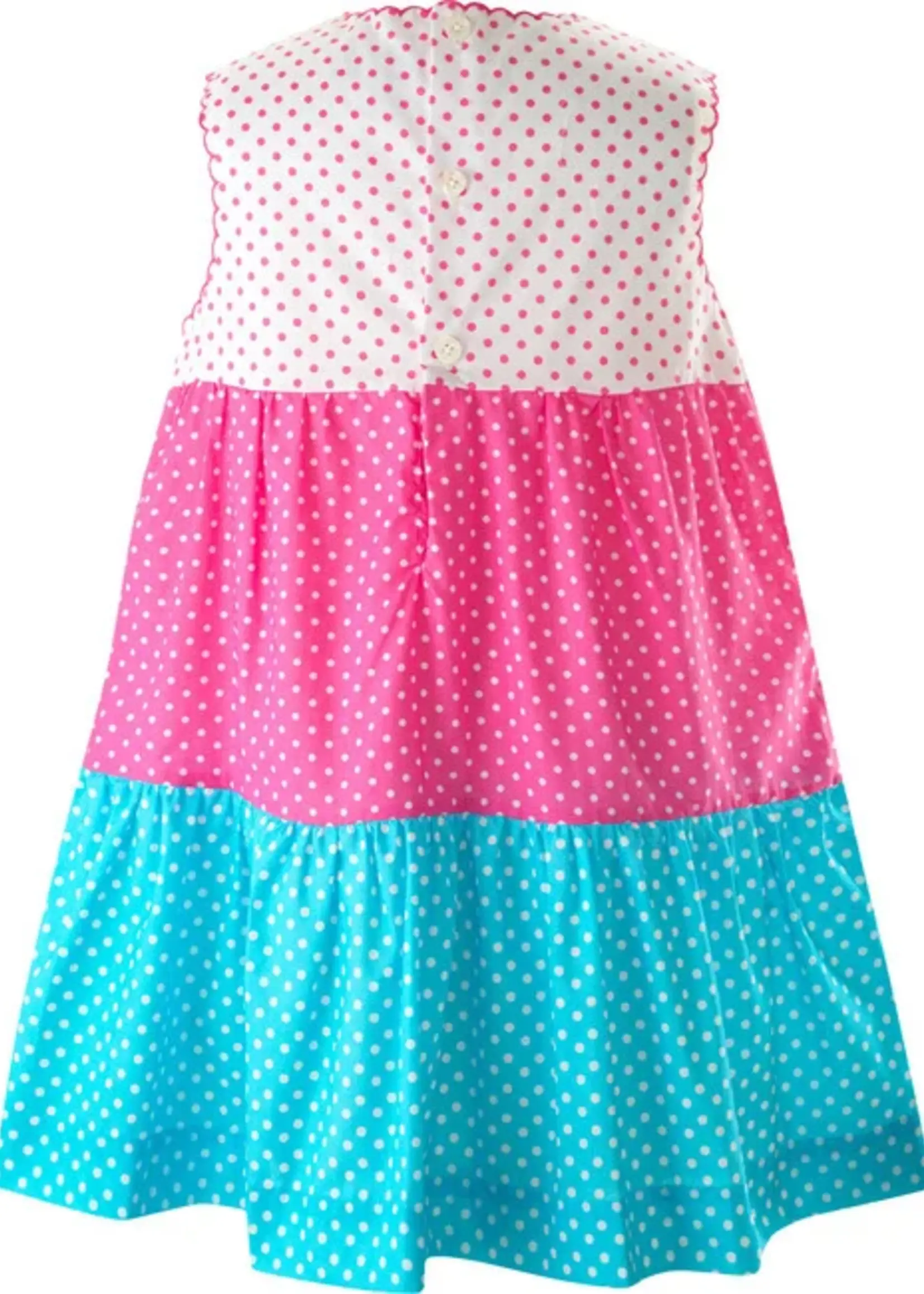 POLKA DOT TIERED DRESS