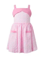 PINK CHECK SUNDRESS