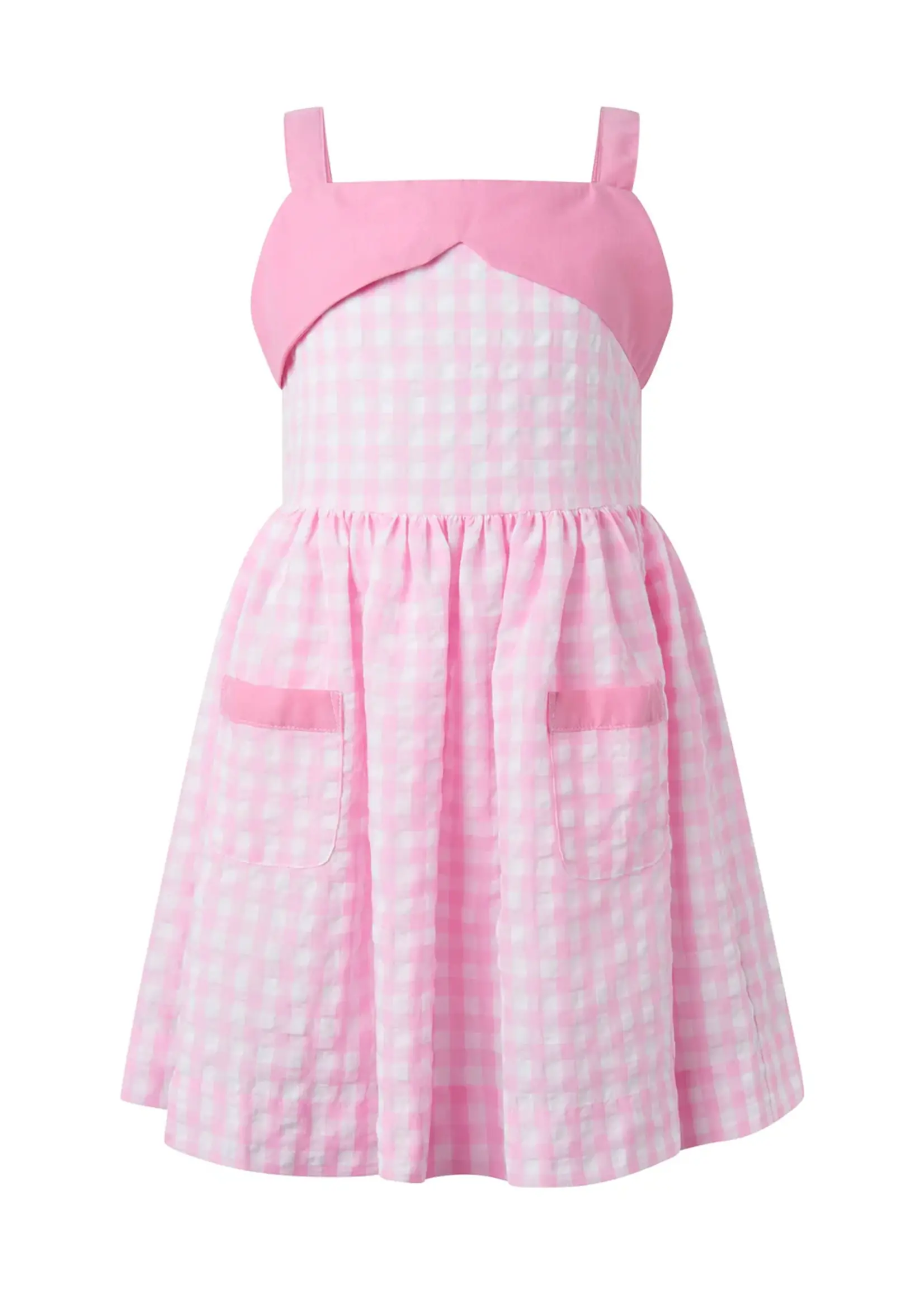 PINK CHECK SUNDRESS