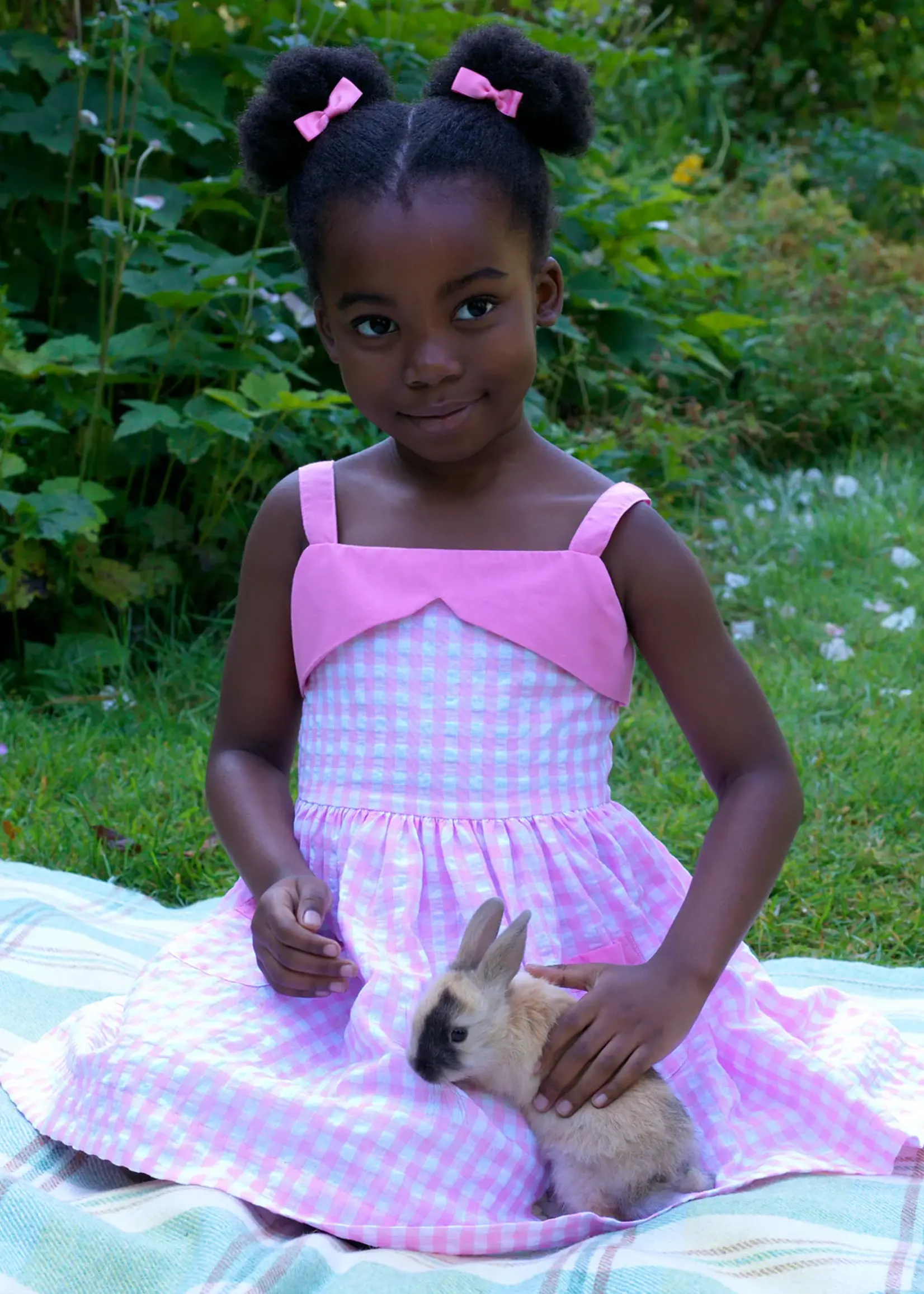 PINK CHECK SUNDRESS