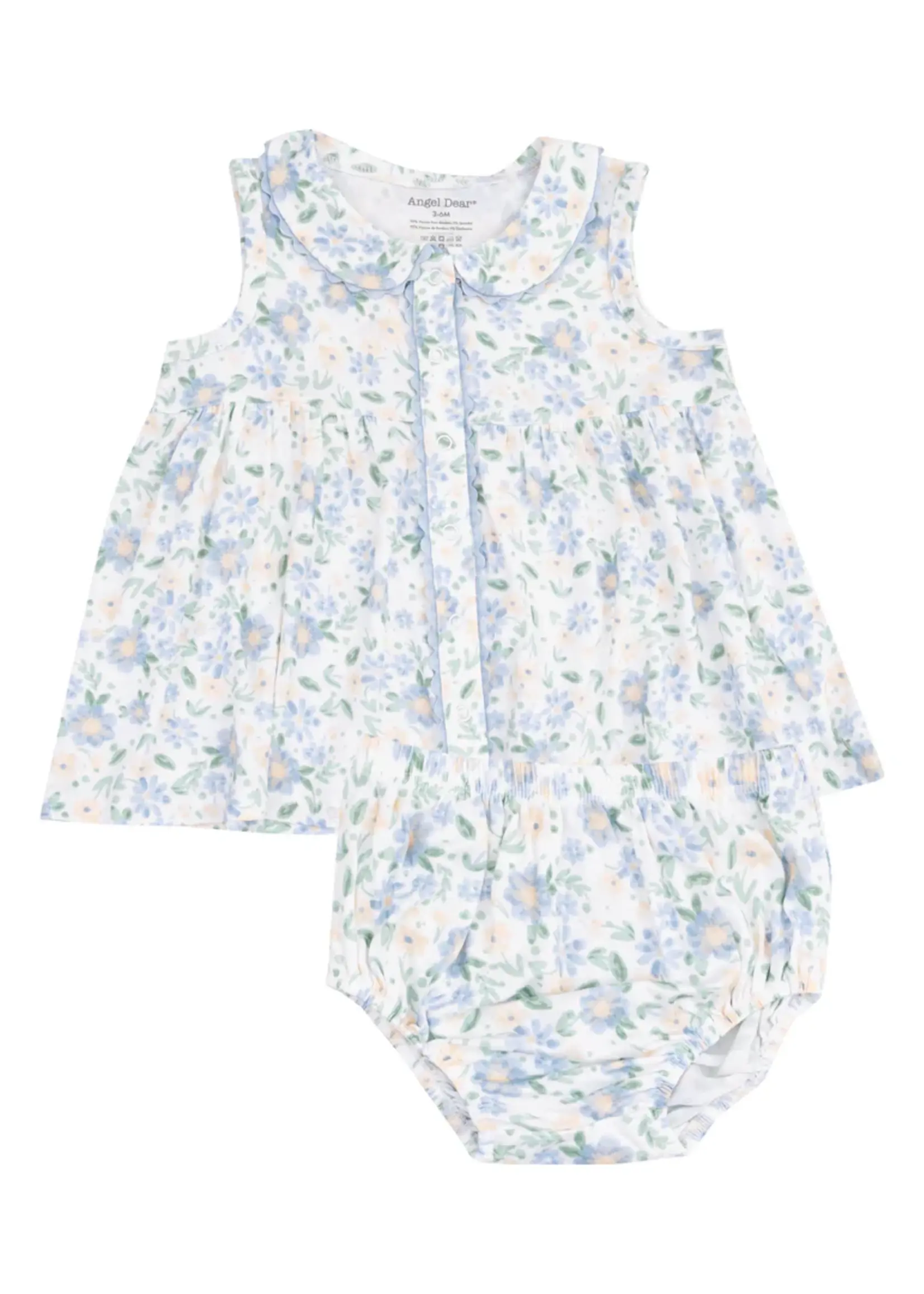 BABY VERONICAL FLORAL PETER PAN DRESS