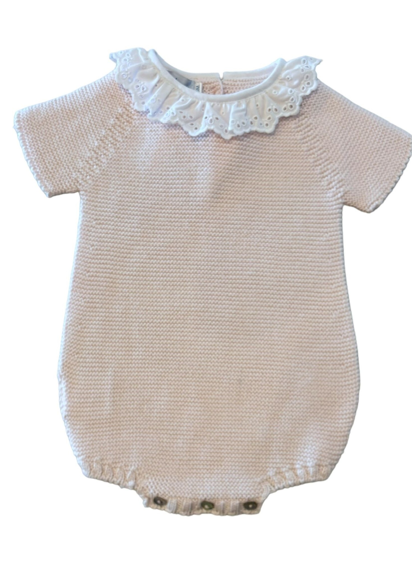 PINK EYELET COLLAR BUBBLE