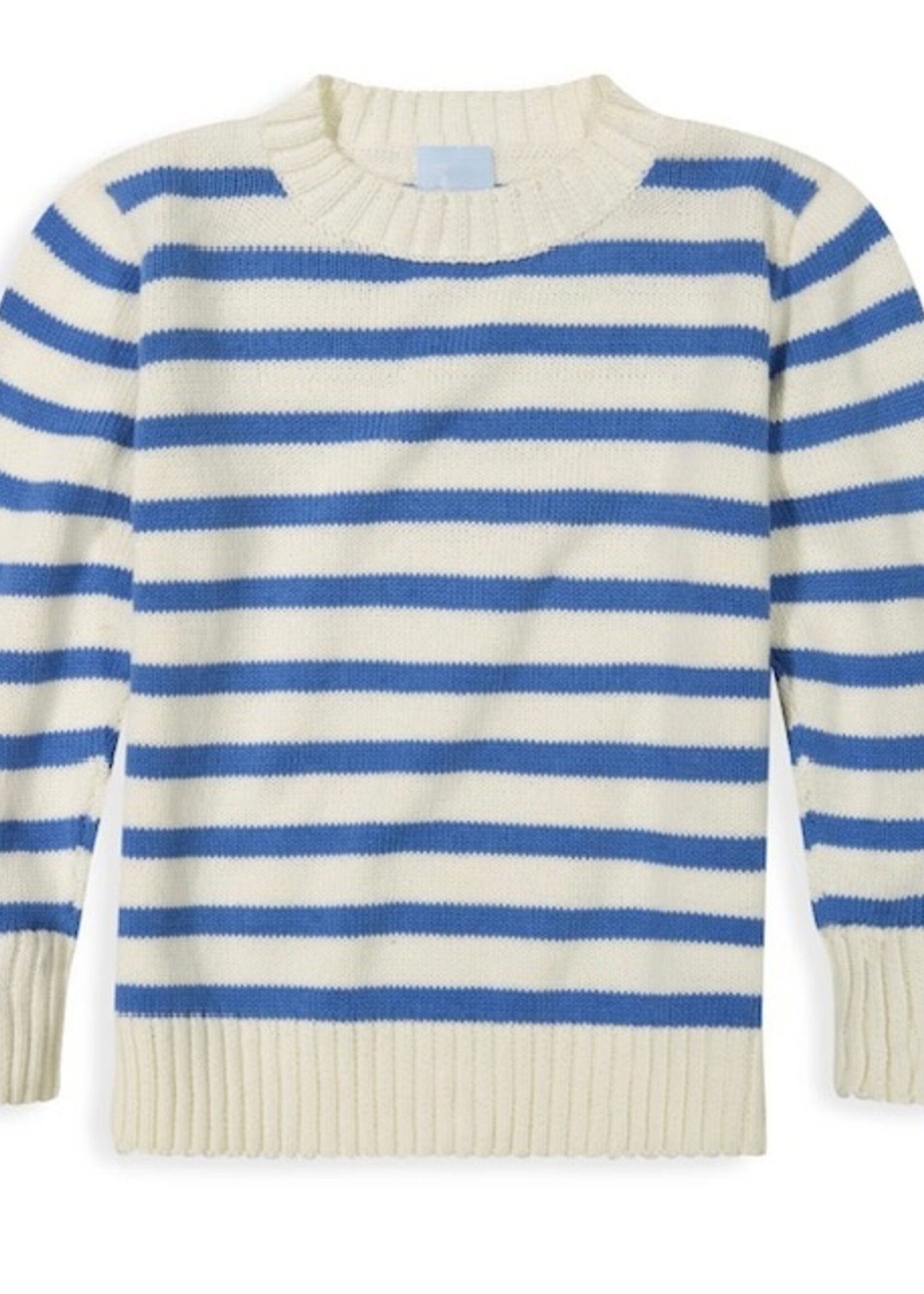 ROYAL/IVORY STRIPE PULLOVER