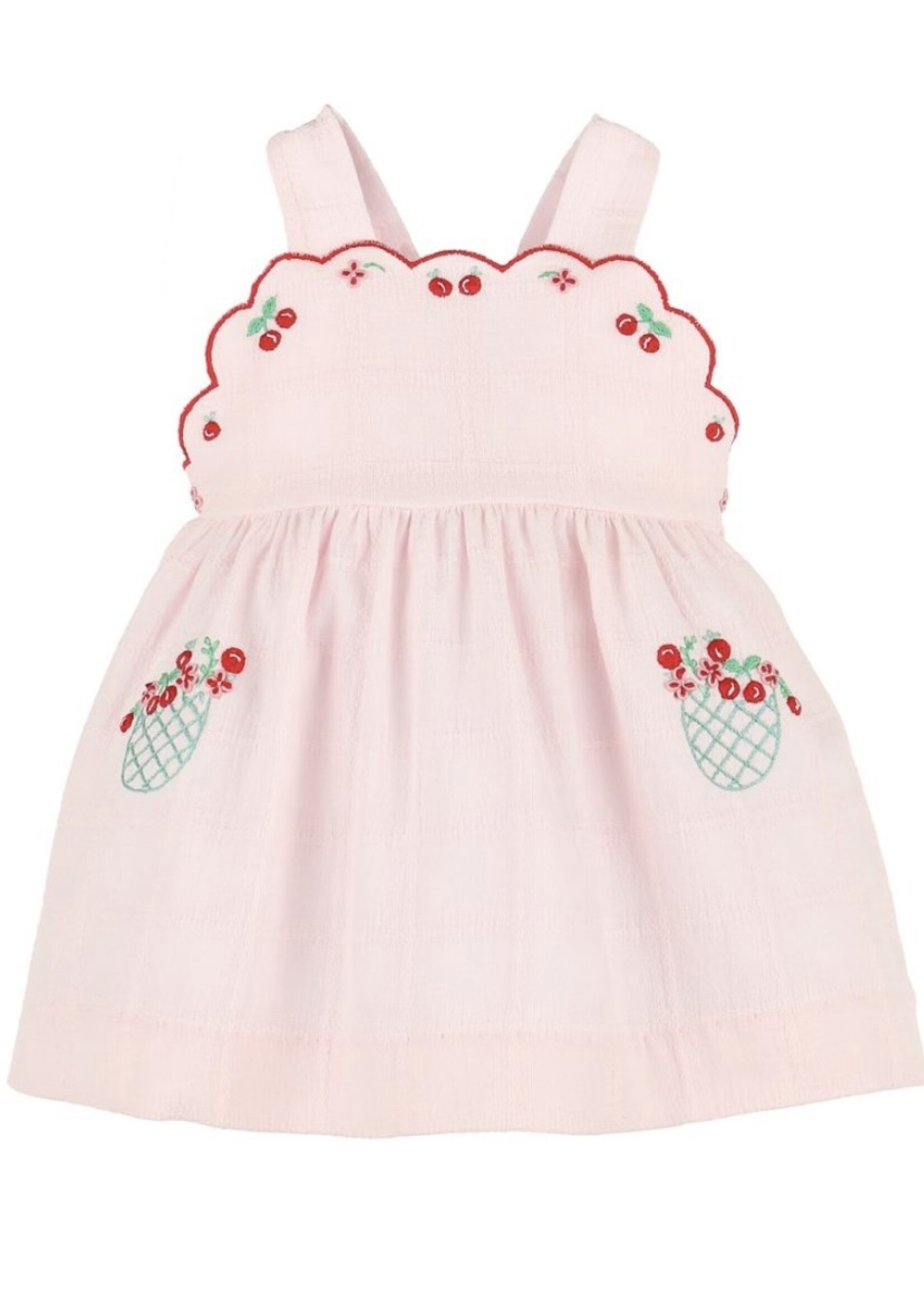 PINK SUMMER BERRIES SUNDRESS