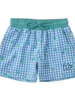 MARINA GINGHAM TURTLE SWIM TRUNK