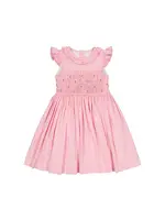 TULIP PINK GINGHAM SMOCKED DRESS
