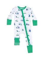 VINTAGE GOLF BLUES 2 WAY ZIPPER ROMPER