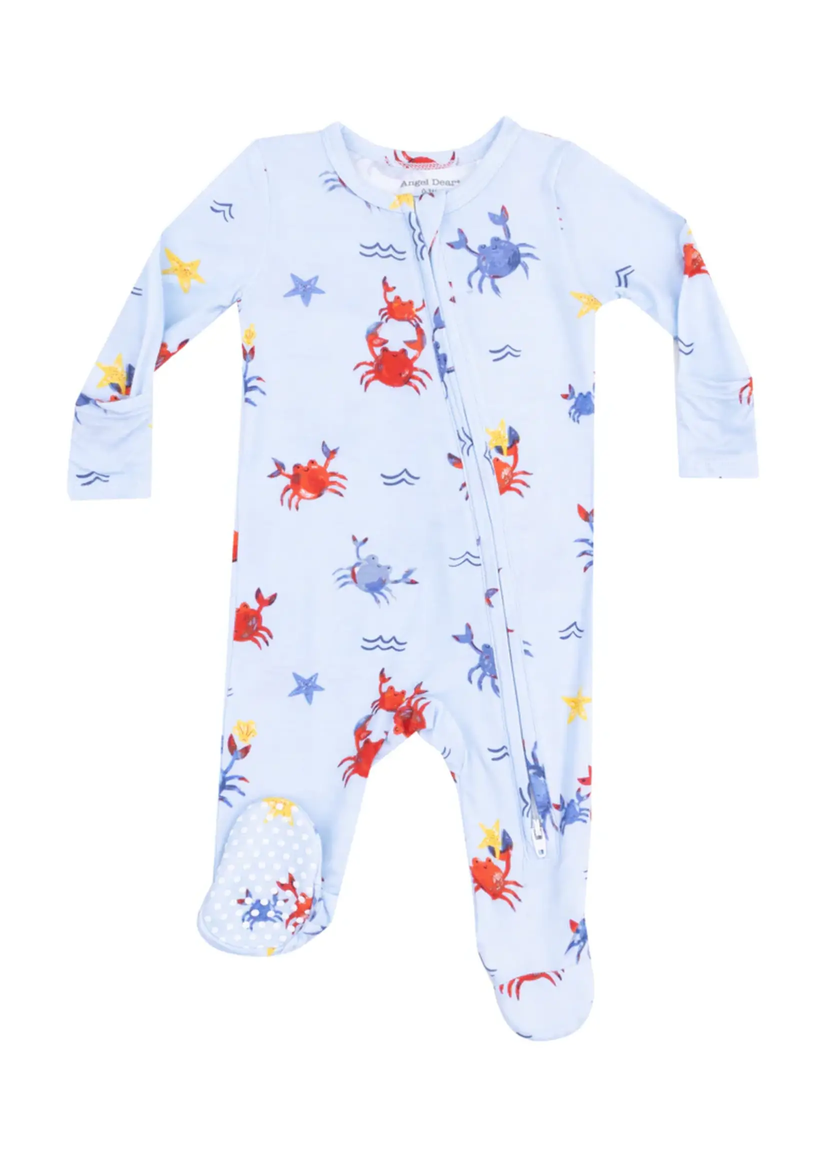 CRAYON CRABS 2 WAY ZIPPER FOOTIE